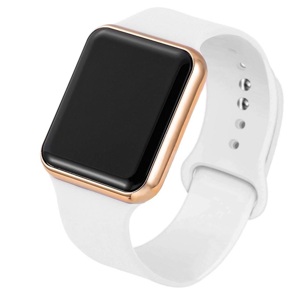 Montre enfant LED Sport Silicone Montres décontractées à affichage numérique pour enfants Montre numérique pour enfants simple Montres-bracelets électroniques élégantes et décontractées à affichage LED pour femmes, adolescentes et jeunes filles