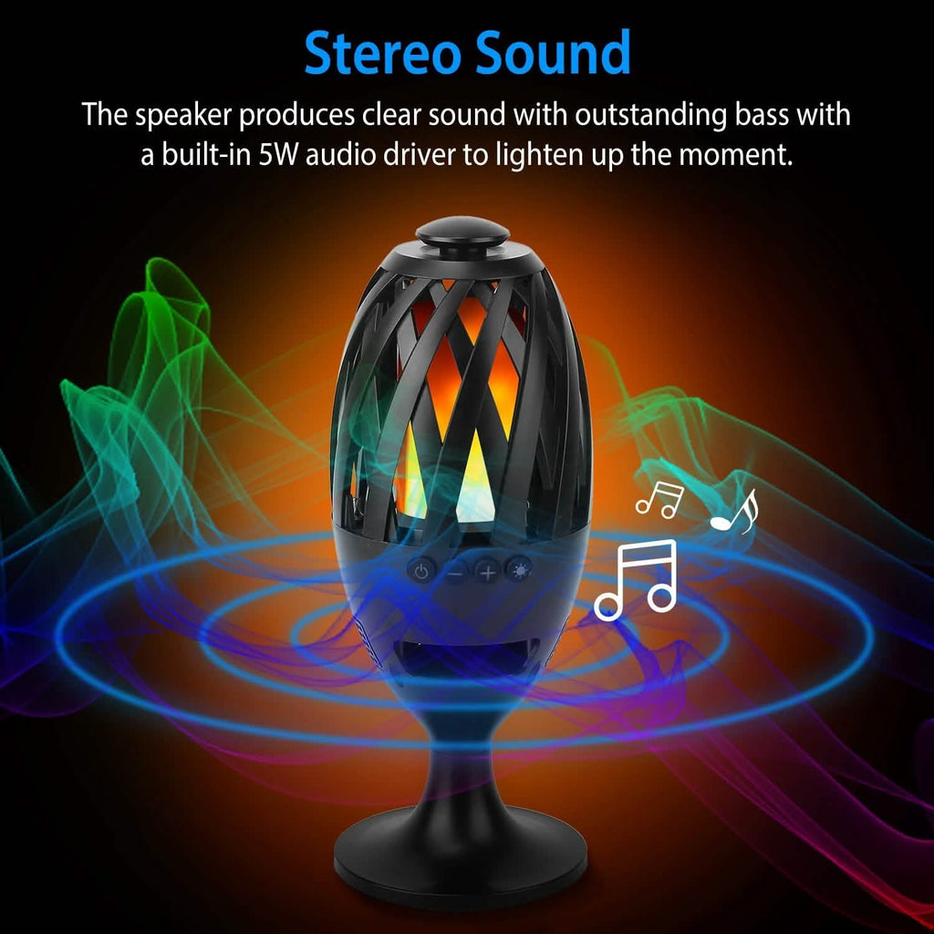 Torche Enceinte LED Effet Flamme