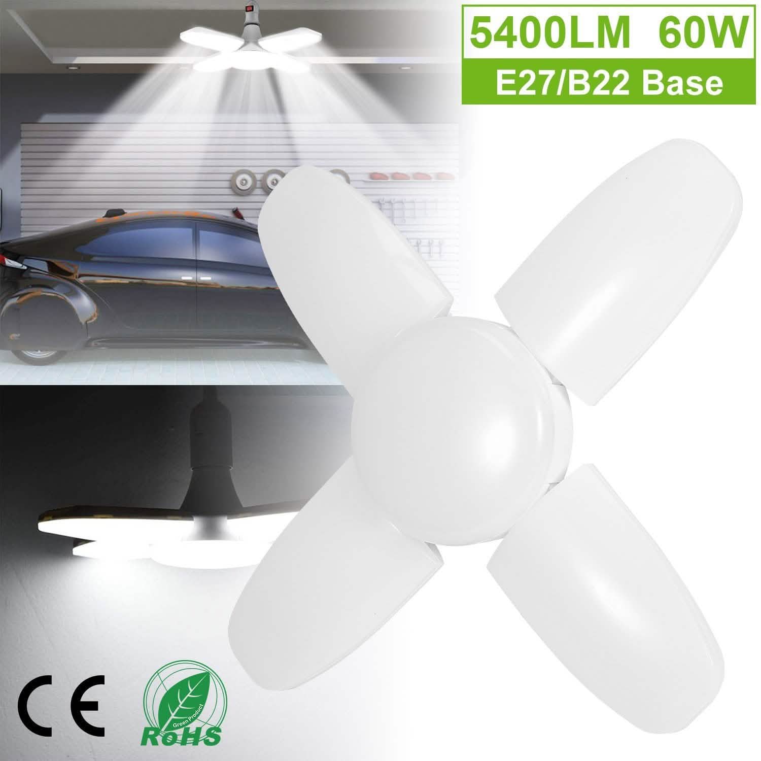 Ampoule de garage LED E27/B22 60W