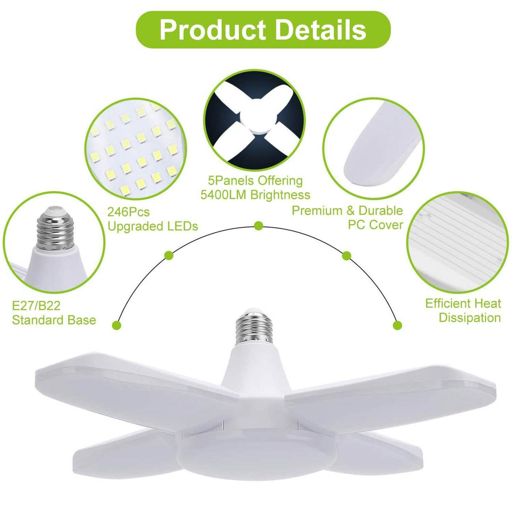 Ampoule de garage LED E27/B22 60W