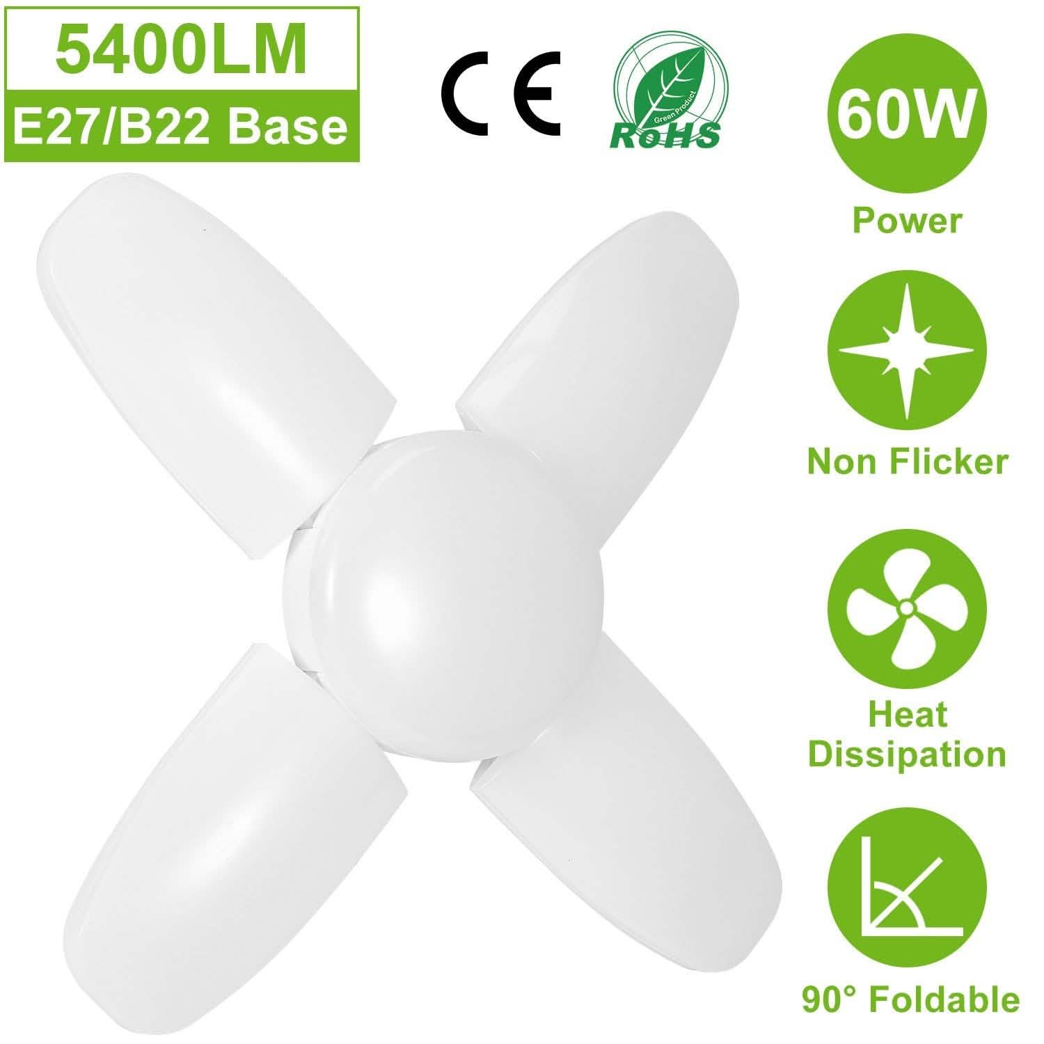 Ampoule de garage LED E27/B22 60W