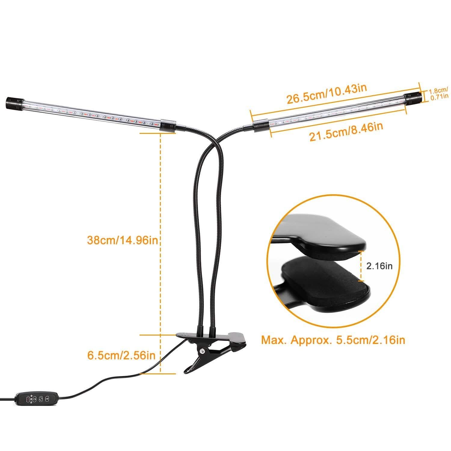 Lampe de croissance à LED à double tête