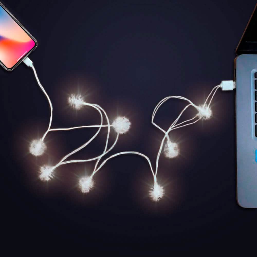 Câbles de recharge lumineux à LED