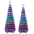 Guirlande lumineuse LED pour sapin de Noël pliable avec télécommande et contrôle via application