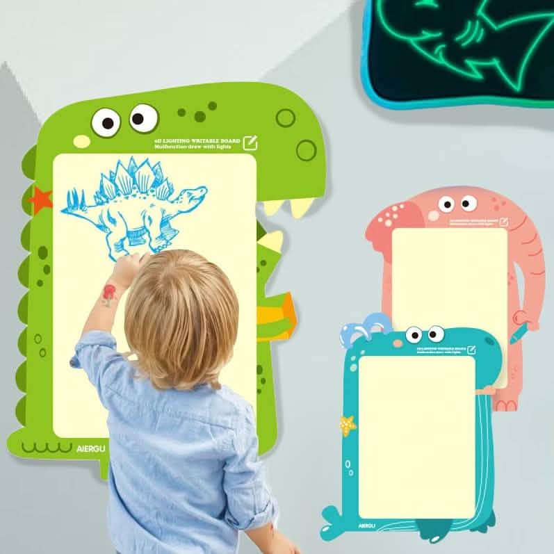 Tableau lumineux LED avec stylo fluorescent amusant