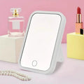 Miroir de Maquillage LED Écran Tactile 3 Lumières Miroir de Vanité Pliable Portable