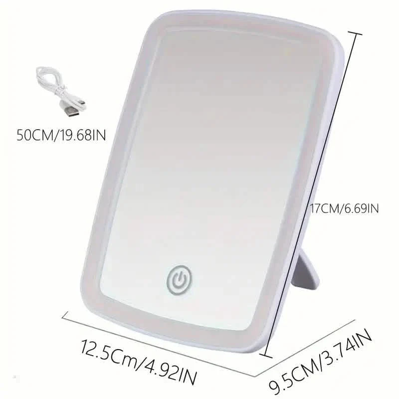Miroir de Maquillage LED avec Capteur Tactile - 3 Modes d'Éclairage