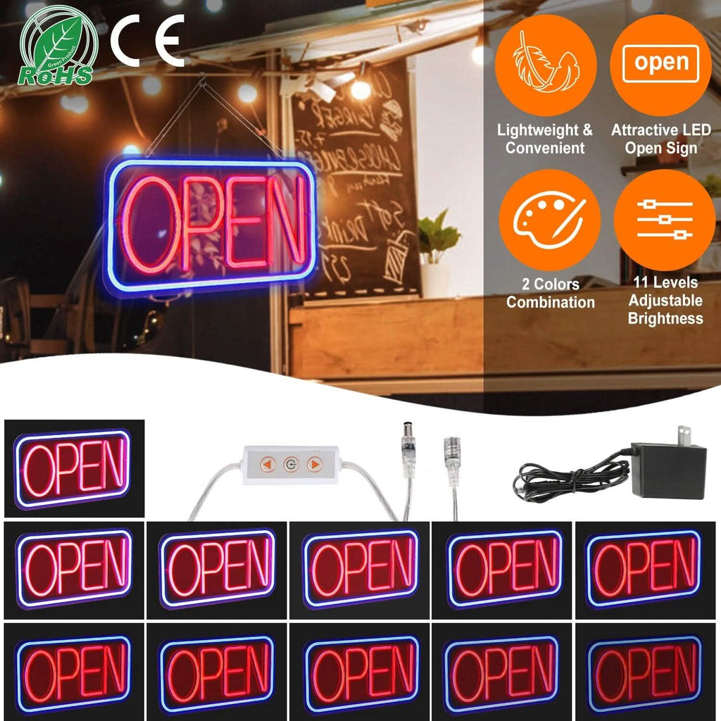 Panneau publicitaire lumineux LED avec 11 niveaux de luminosité réglable