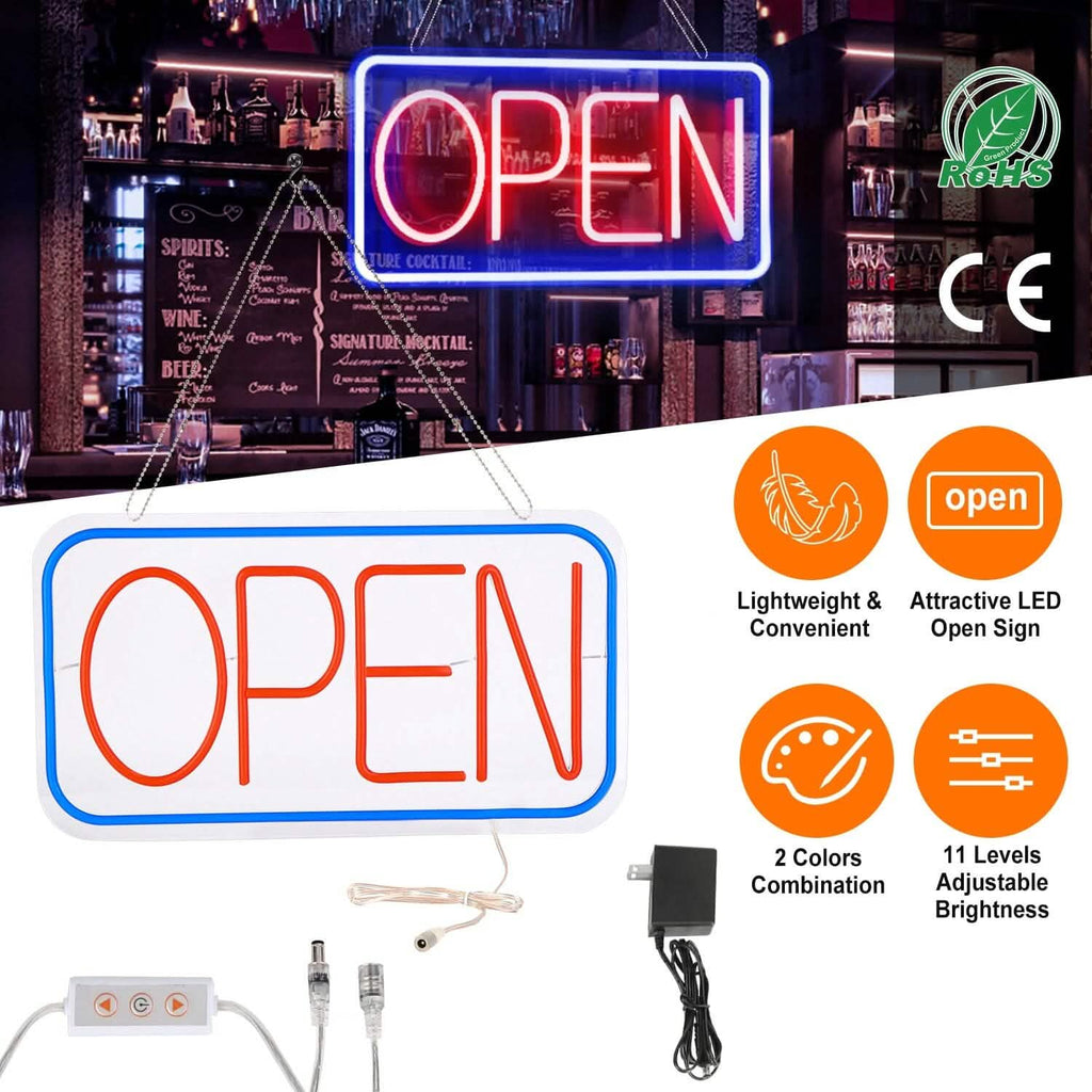 Panneau publicitaire lumineux LED avec 11 niveaux de luminosité réglable