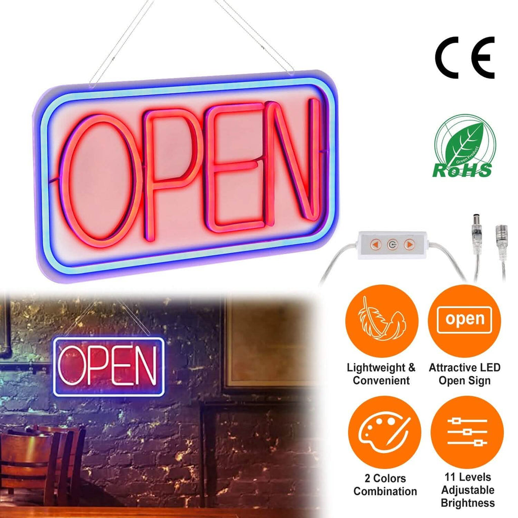 Panneau publicitaire lumineux LED avec 11 niveaux de luminosité réglable