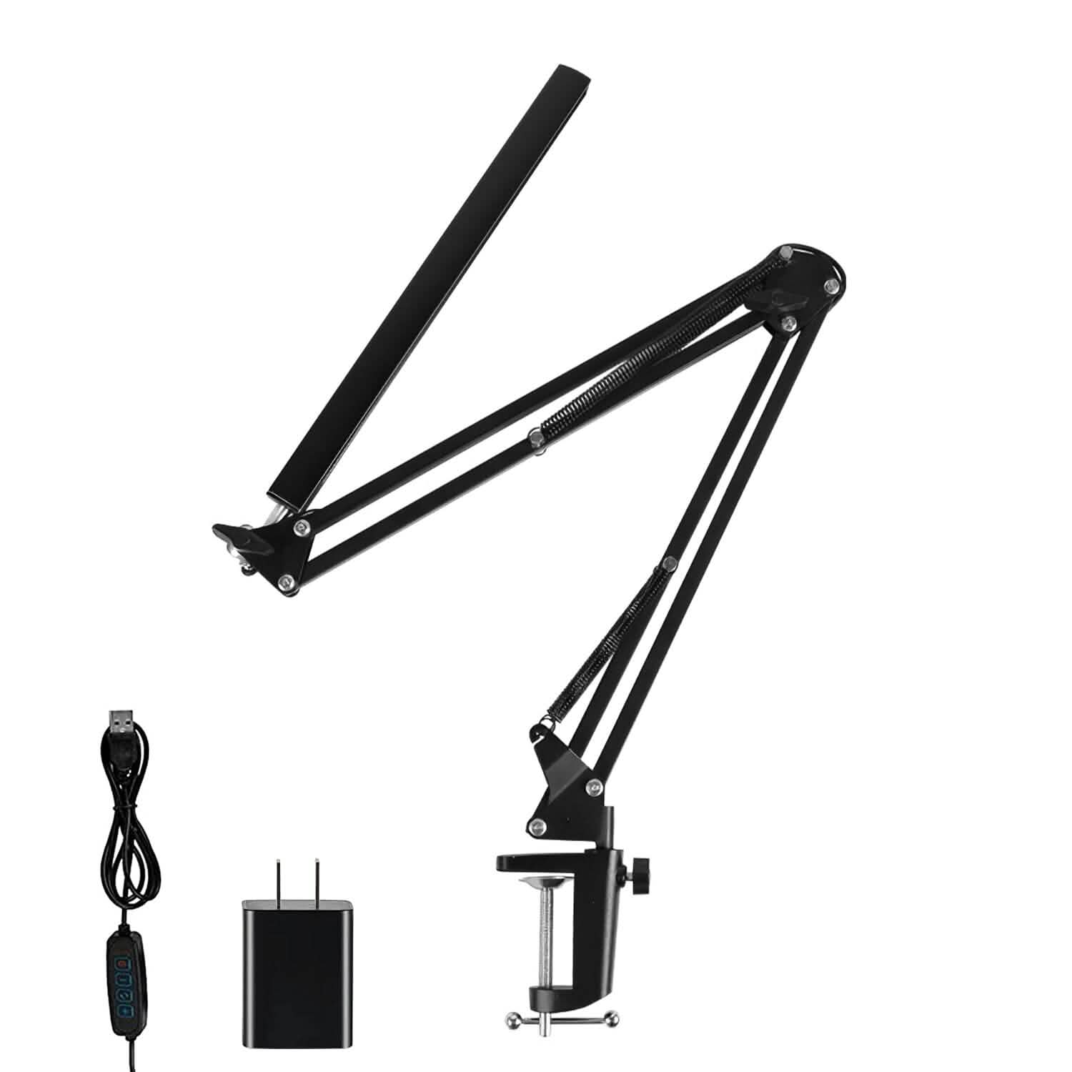 Lampe de lecture à LED avec pince Bras pivotant réglable