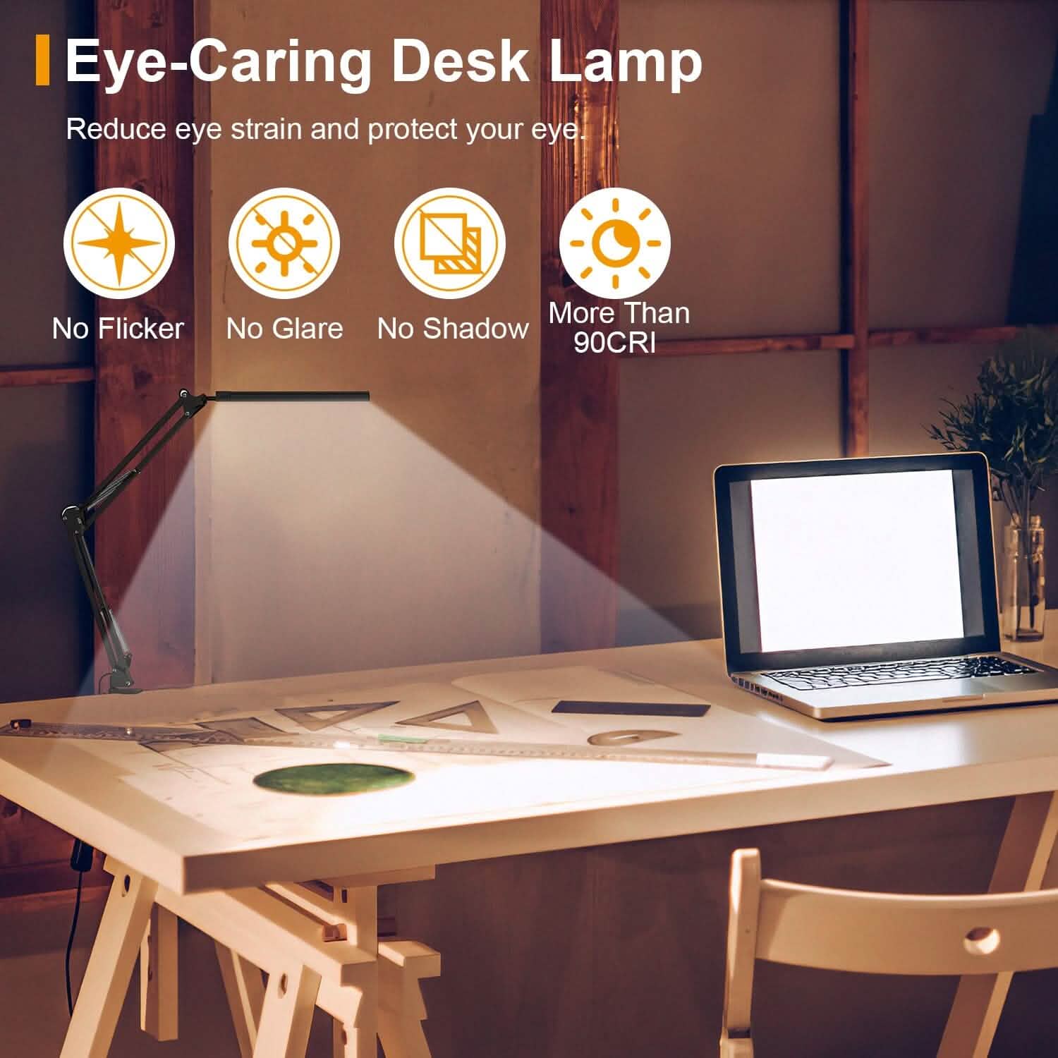 Lampe de lecture à LED avec pince Bras pivotant réglable