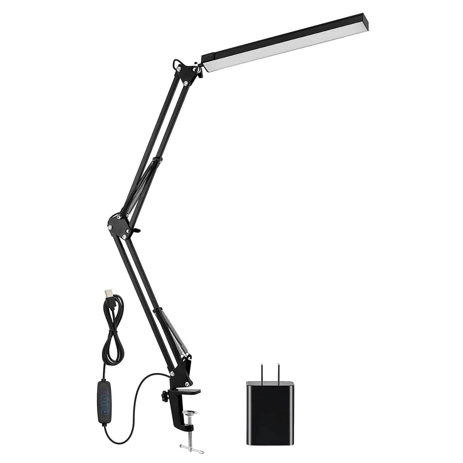 Lampe de lecture à LED avec pince Bras pivotant réglable