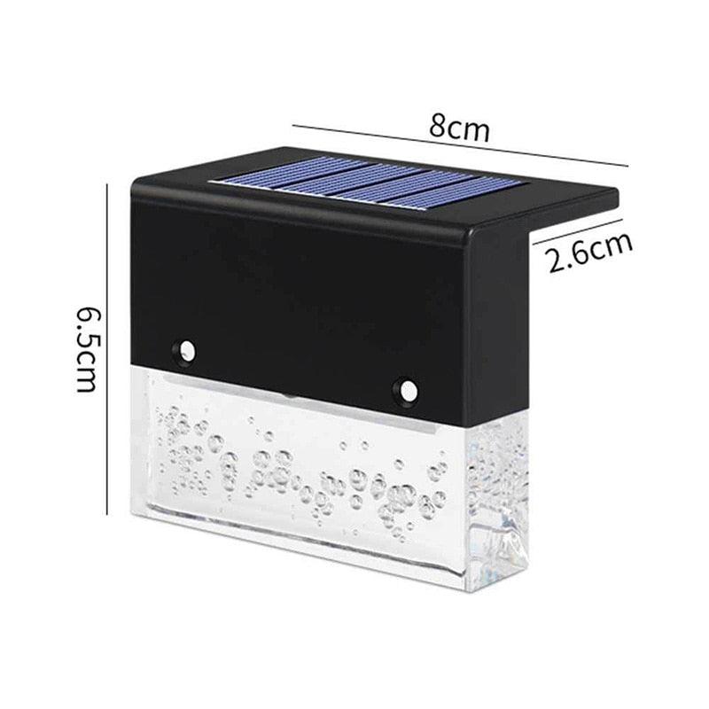 Lampe solaire LED pour clôture extérieure, cour, jardin, décoration, lumière RVB étanche, contreplaqué, lumières décoratives, lampe de table, jolies lampes d'étude pour la décoration de la chambre
