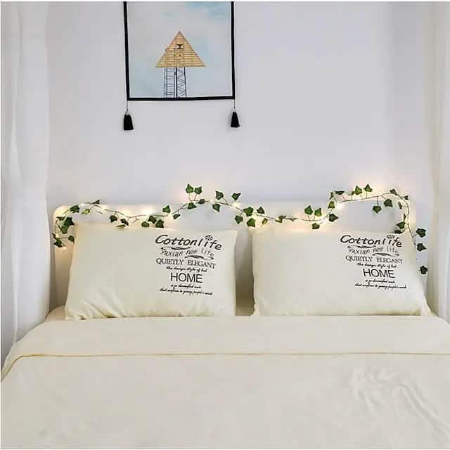 Guirlande Lumineuse Solaire LED Feuilles de Lierre