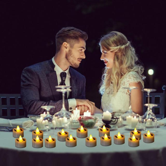 Lampe solaire LED, bougie électronique solaire, bougies LED chauffe-plat, bougies factices à piles pour mariage, fête, vacances, décoration intérieure, bougie électronique sans flamme pour l'extérieur, Noël, Halloween