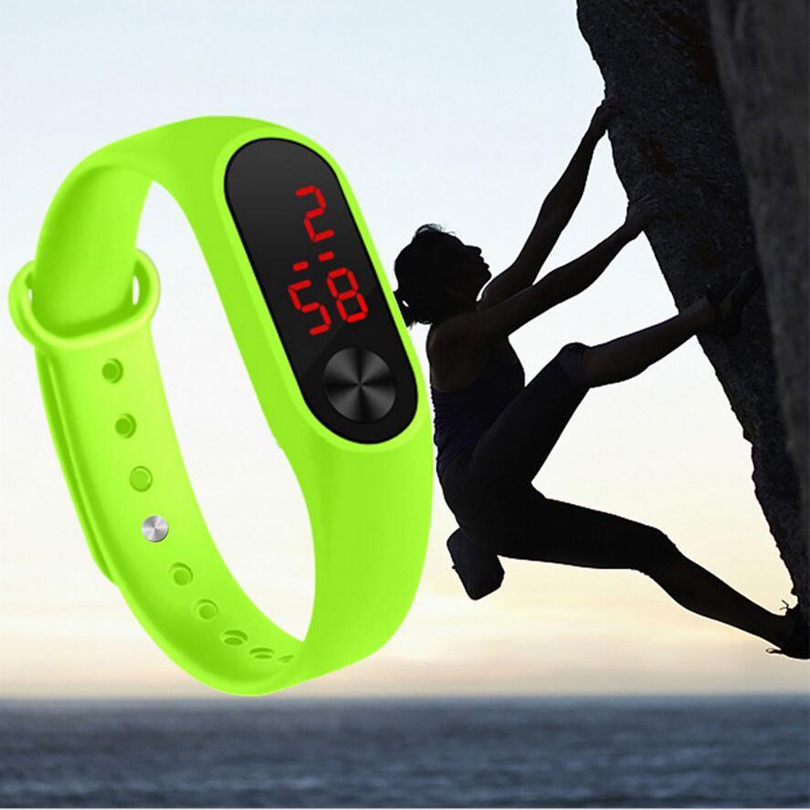 Montres de sport à LED pour femmes, en silicone, numérique, électronique, montres-bracelets pour étudiants, bracelet en silicone numérique à LED, créatif, pour femmes, hommes, étudiants, enfants.