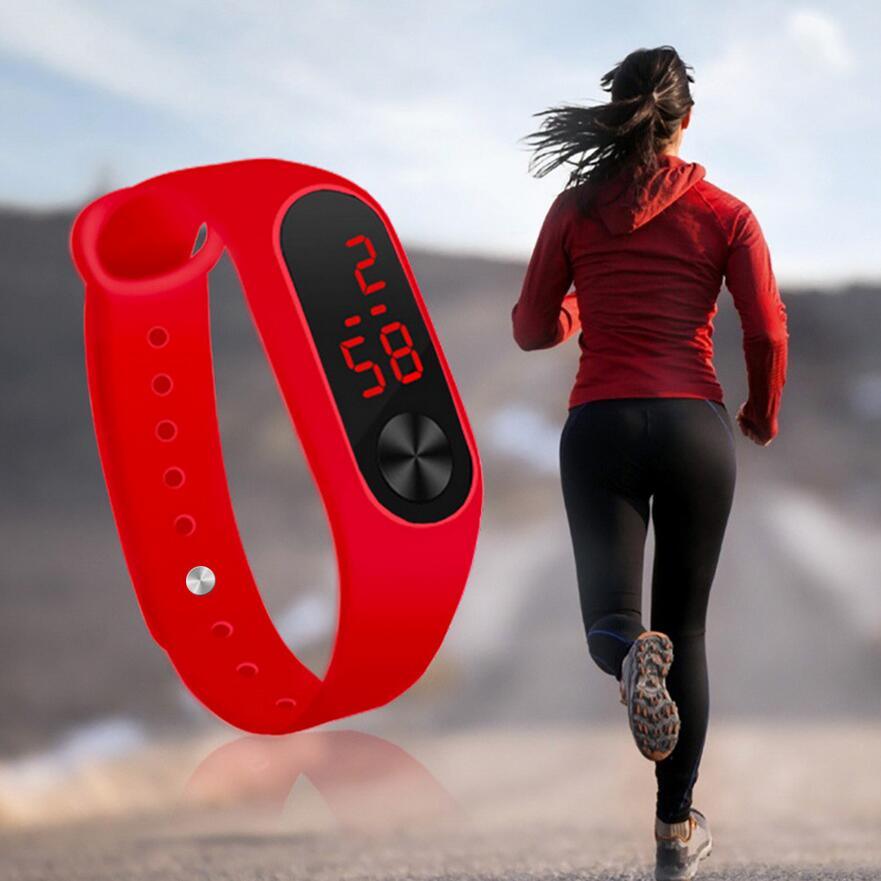 Montres de sport à LED pour femmes, en silicone, numérique, électronique, montres-bracelets pour étudiants, bracelet en silicone numérique à LED, créatif, pour femmes, hommes, étudiants, enfants.