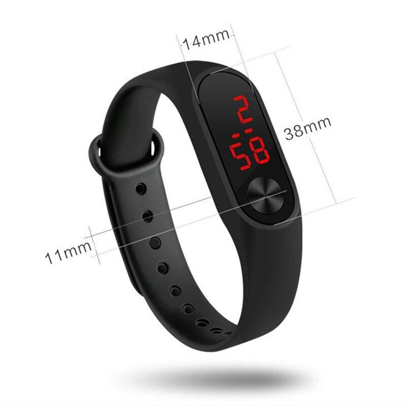Montres de sport à LED pour femmes, en silicone, numérique, électronique, montres-bracelets pour étudiants, bracelet en silicone numérique à LED, créatif, pour femmes, hommes, étudiants, enfants.