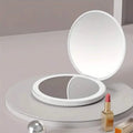Miroir de maquillage de voyage à LED
