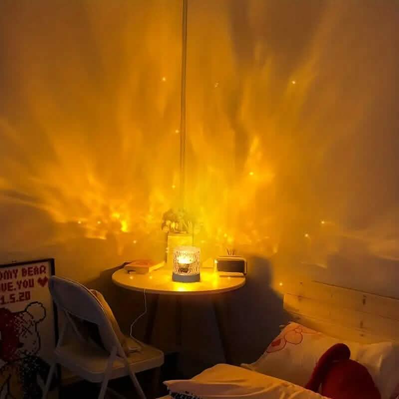 Veilleuse d'ambiance LED à ondulation d'eau