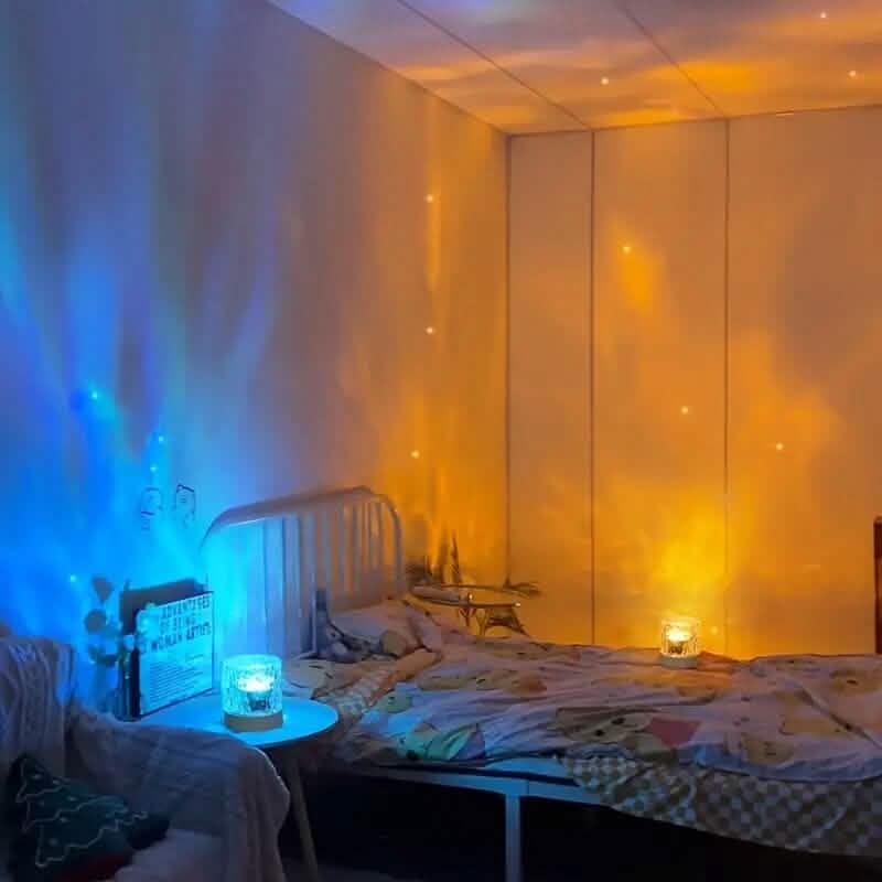 Veilleuse d'ambiance LED à ondulation d'eau