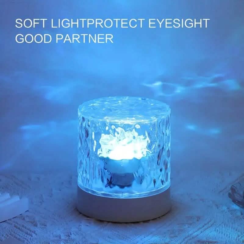 Veilleuse d'ambiance LED à ondulation d'eau