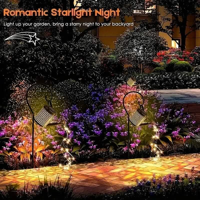 Arrosoir LED Guirlande lumineuse solaire Fée Théière