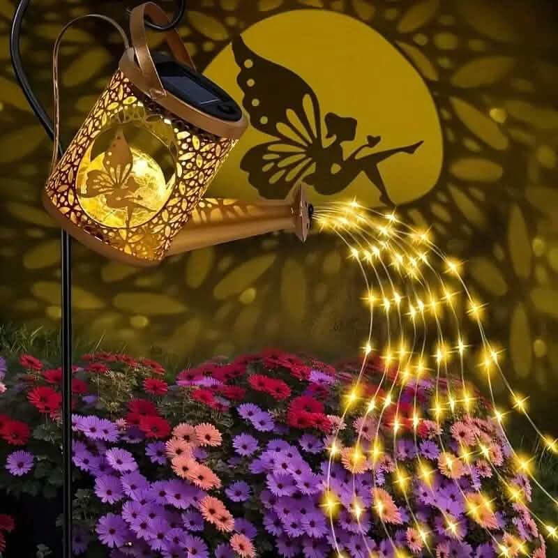 Arrosoir LED Guirlande lumineuse solaire Fée Théière