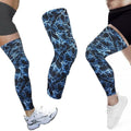 Manchon de compression jambe avec genouillère rembourrée - Grande taille