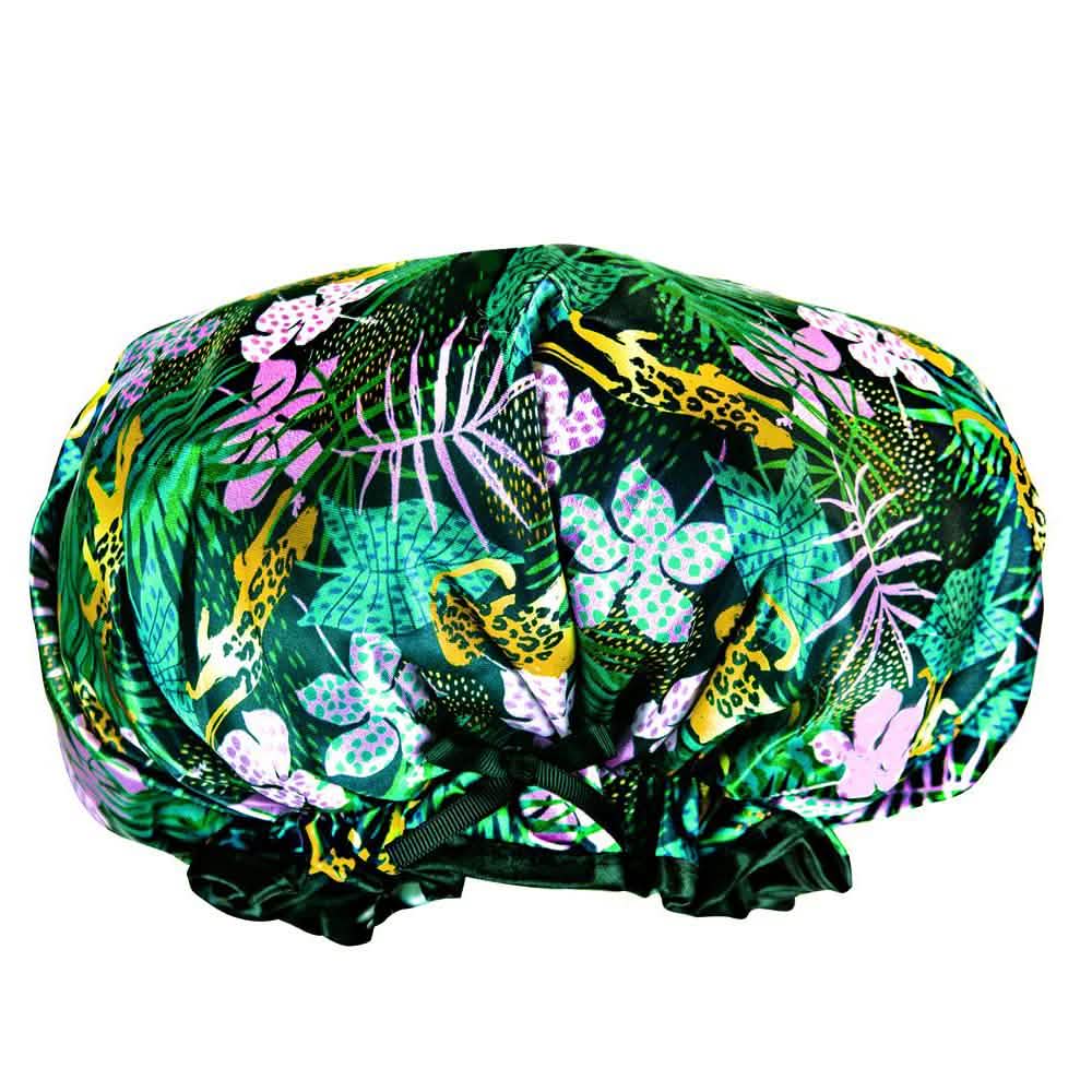 Bonnet de douche rétro confortable lavande citron