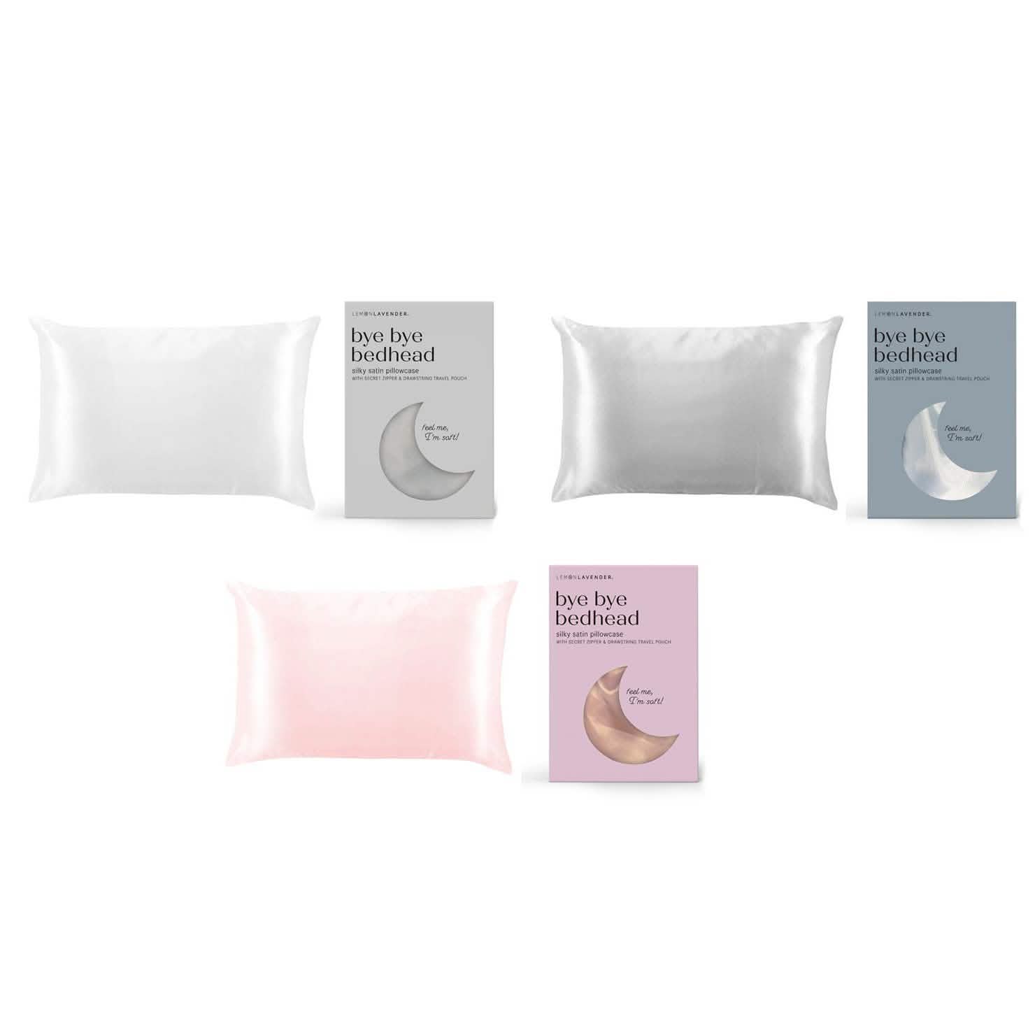 Taie d'oreiller en satin soyeux ultra-doux Lavande Citron