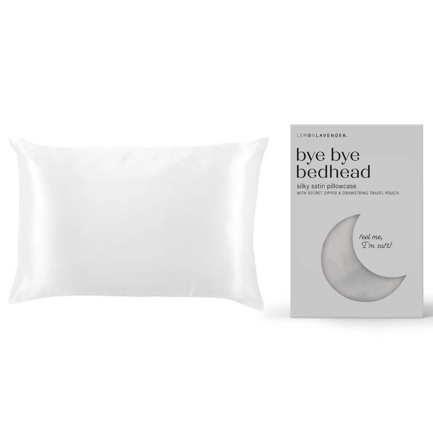 Taie d'oreiller en satin soyeux ultra-doux Lavande Citron