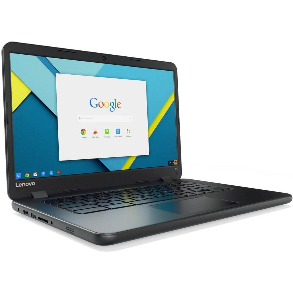 Chromebook Lenovo IdeaPad N42-20 14", Intel N3060 Dual-Core, SSD eMMC 16 Go, 4 Go DDR3 (Reconditionné)
