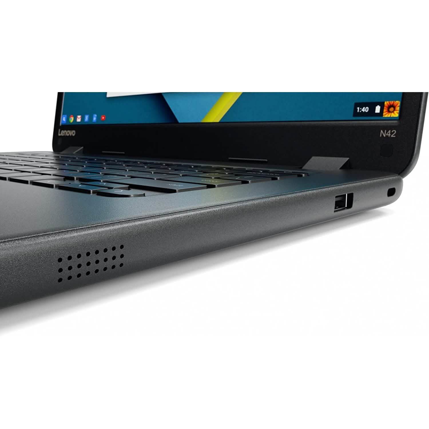 Chromebook Lenovo IdeaPad N42-20 14", Intel N3060 Dual-Core, SSD eMMC 16 Go, 4 Go DDR3 (Reconditionné)
