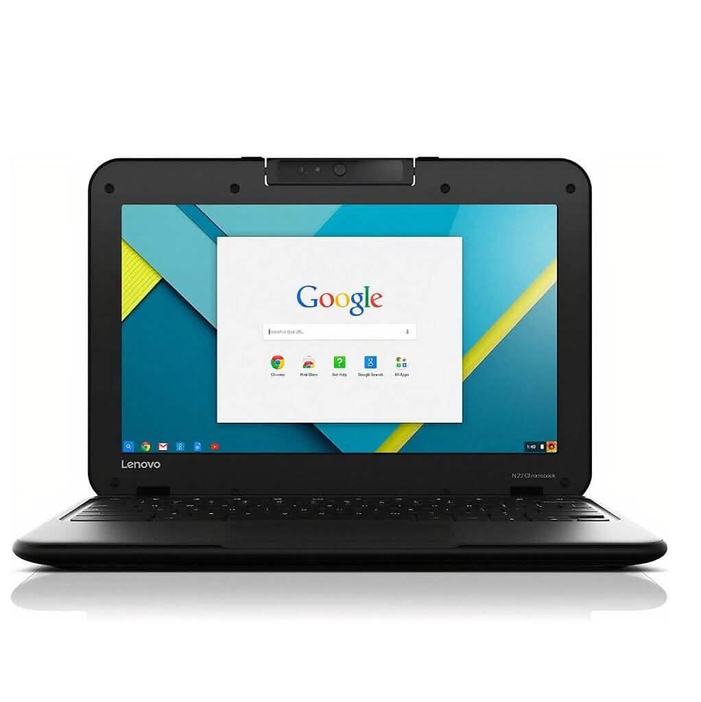 Lenovo Chromebook N22 11,6" HD Intel Celeron N3050 1,6 GHz, 4 Go 16 Go (Reconditionné)