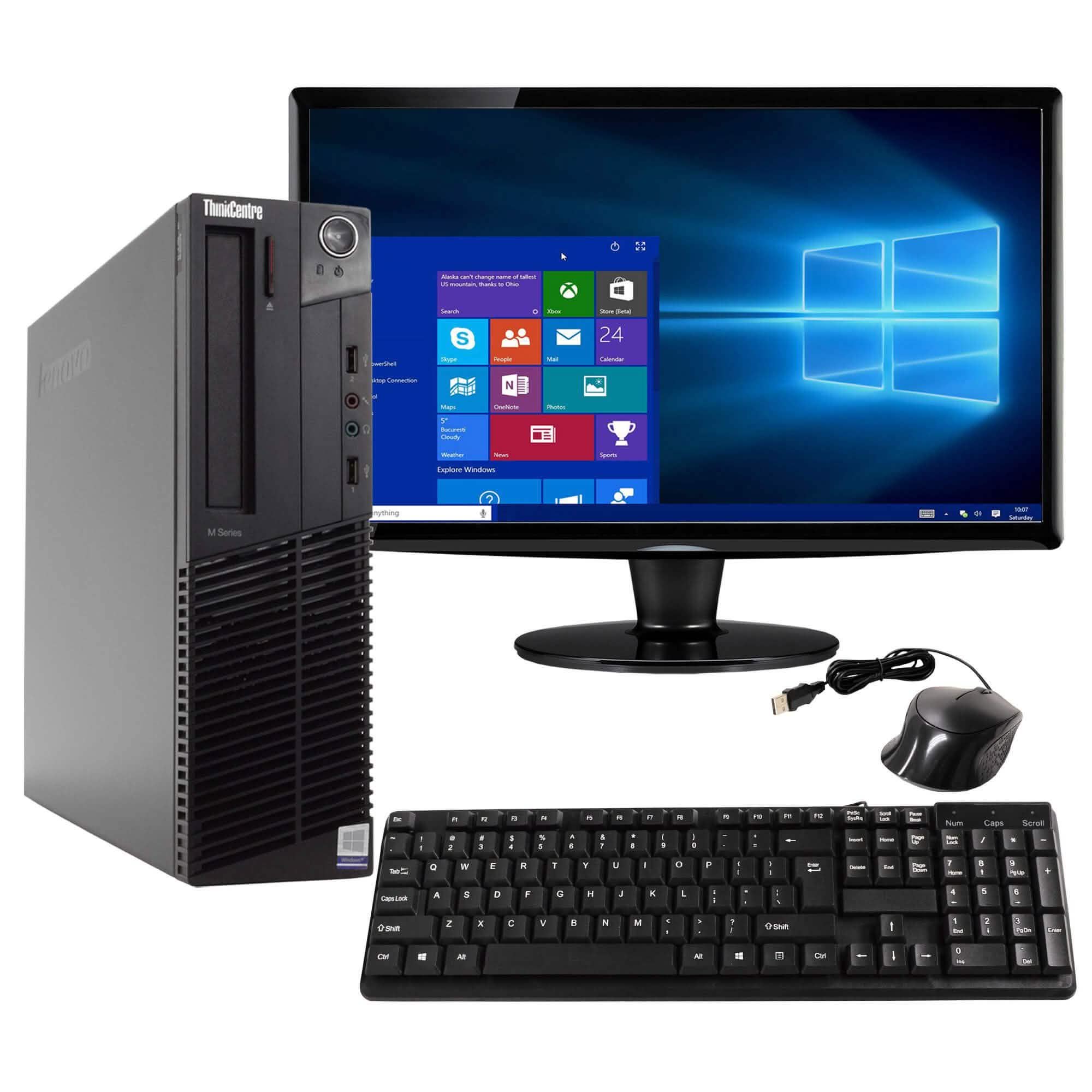 Ordinateur de bureau Lenovo ThinkCentre M82 PC - Disque dur SSD 120 Go (Reconditionné)