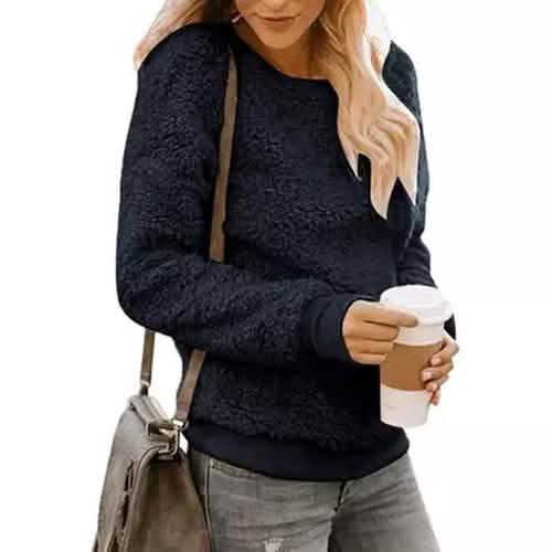 Sweat-shirt Sherpa Femme