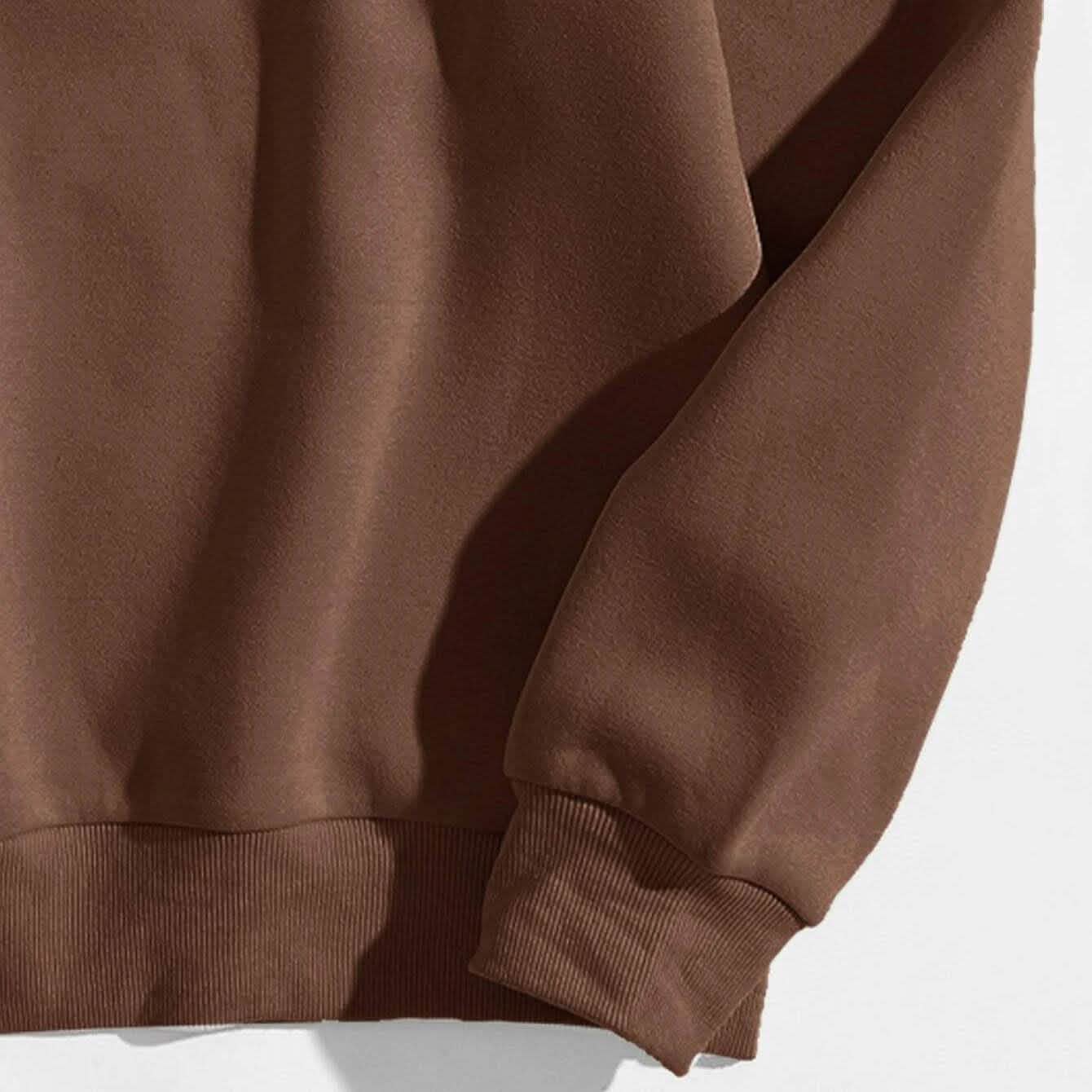 Sweat-shirt doublé thermique à motif lettre