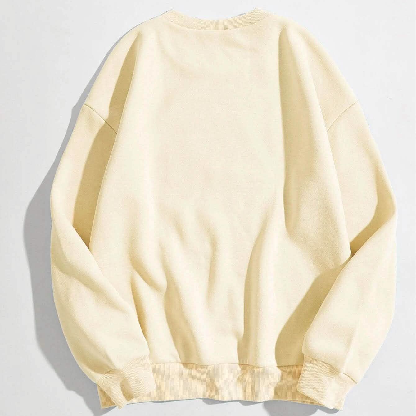 Sweat-shirt doublé thermique à motif lettre
