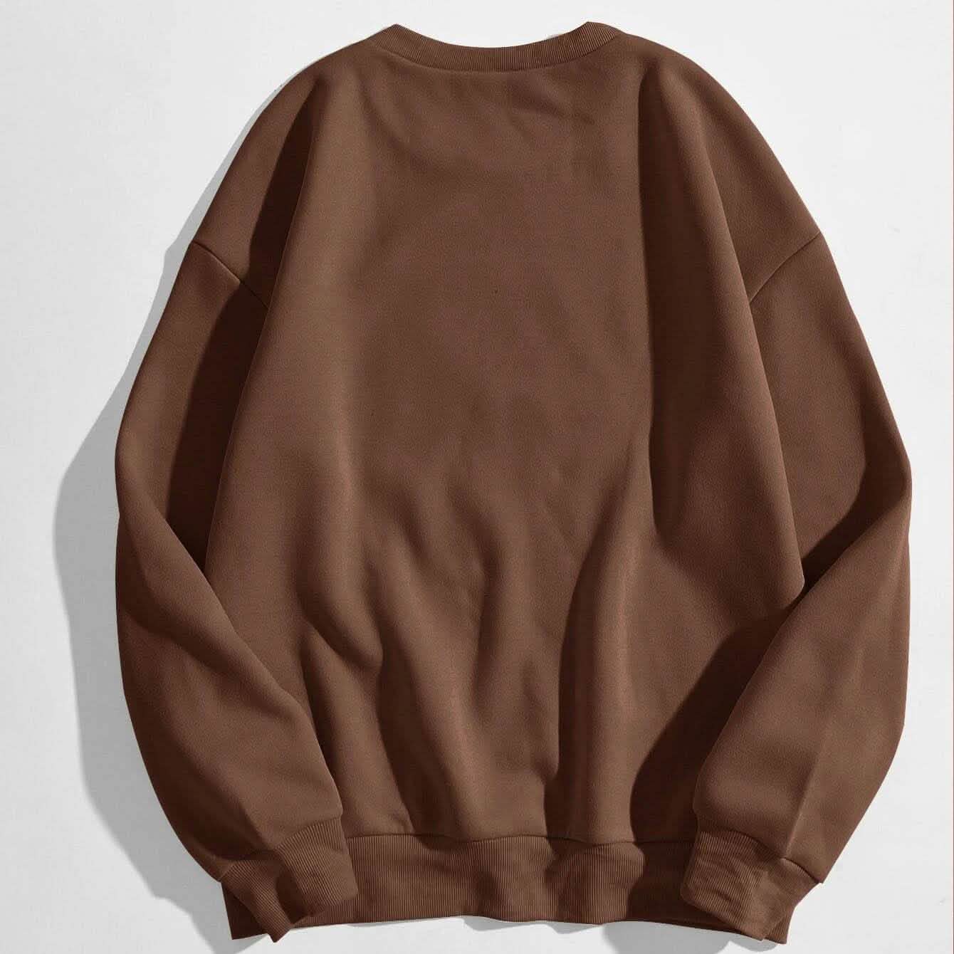 Sweat-shirt doublé thermique à motif lettre