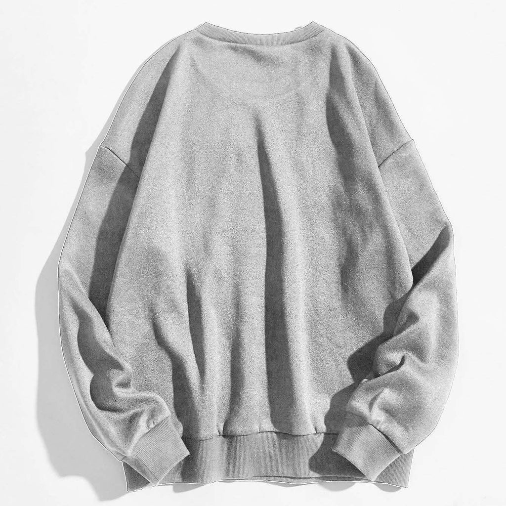 Sweat-shirt doublé thermique à motif lettre