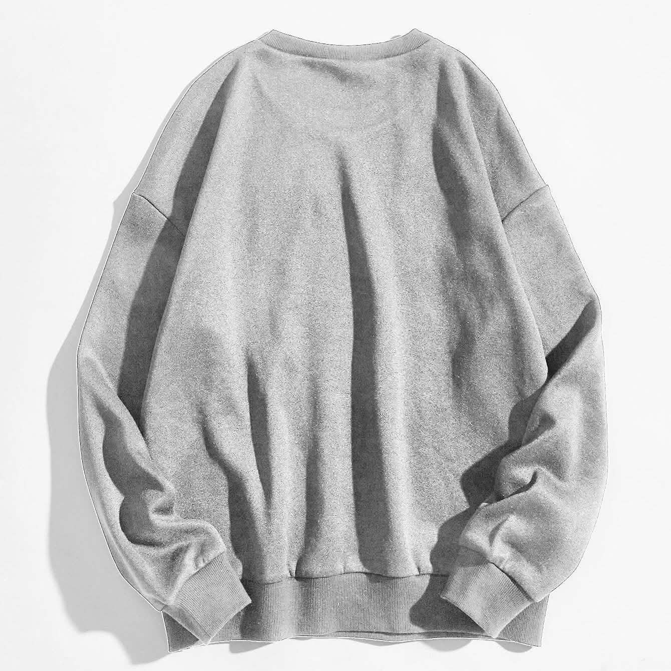 Sweat-shirt doublé thermique à motif lettre