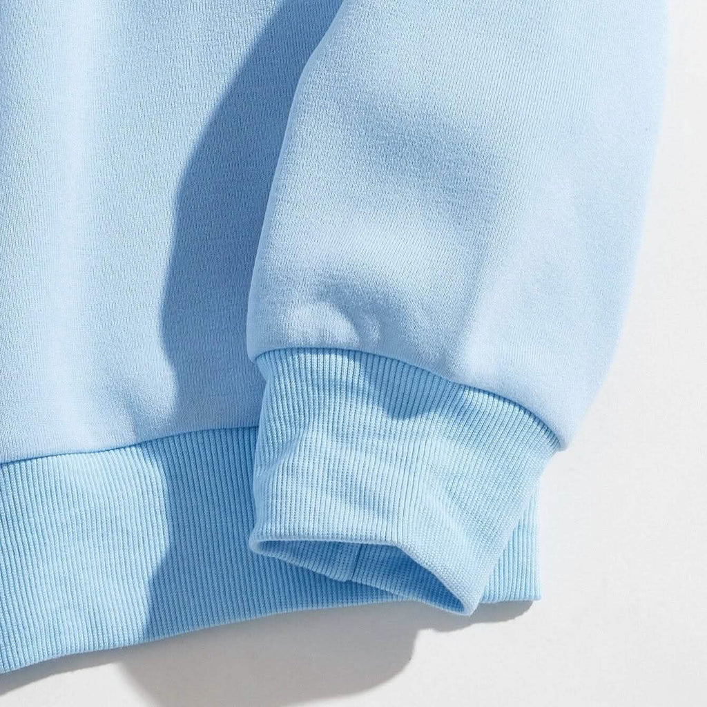 Sweat-shirt doublé thermique à motif lettre