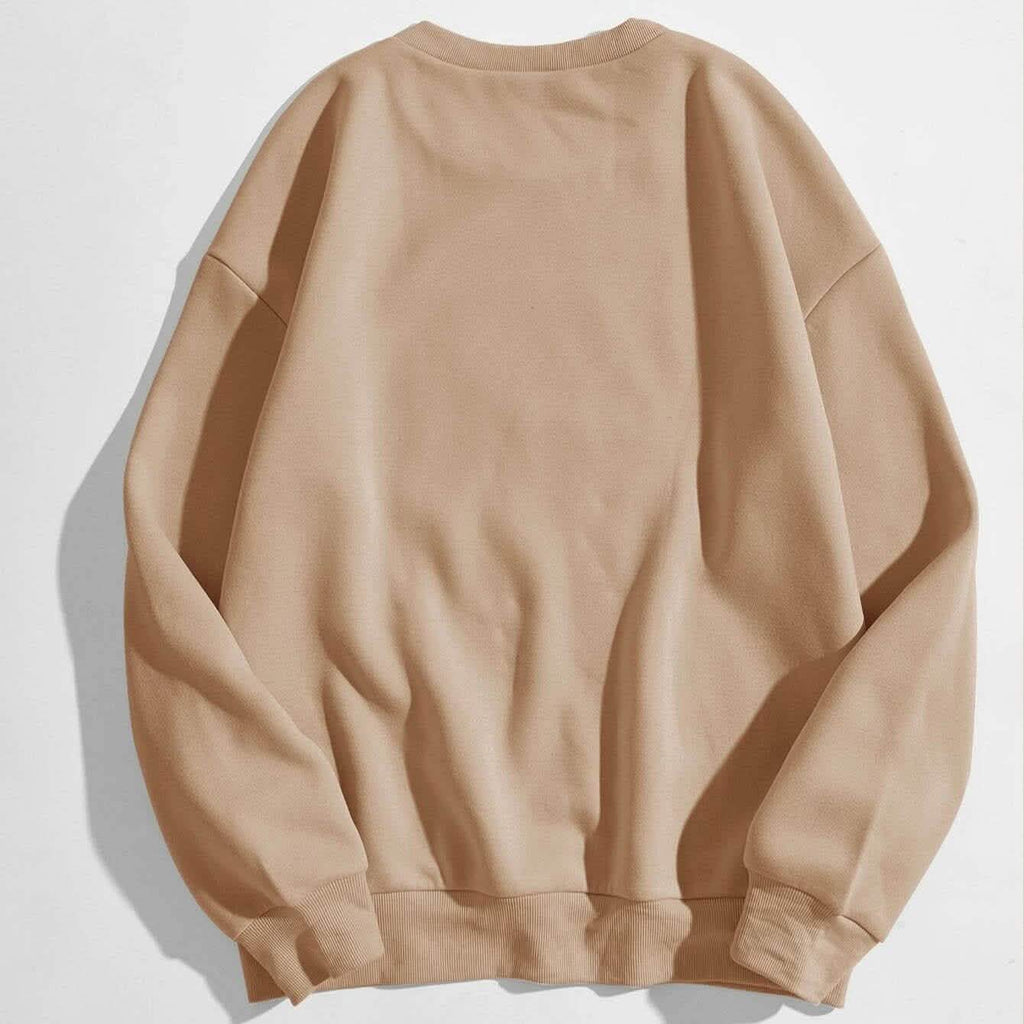 Sweat-shirt doublé thermique à motif lettre