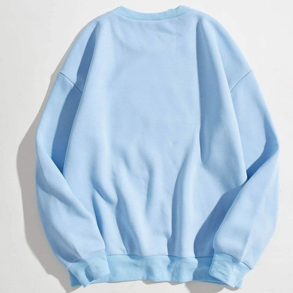 Sweat-shirt doublé thermique à motif lettre