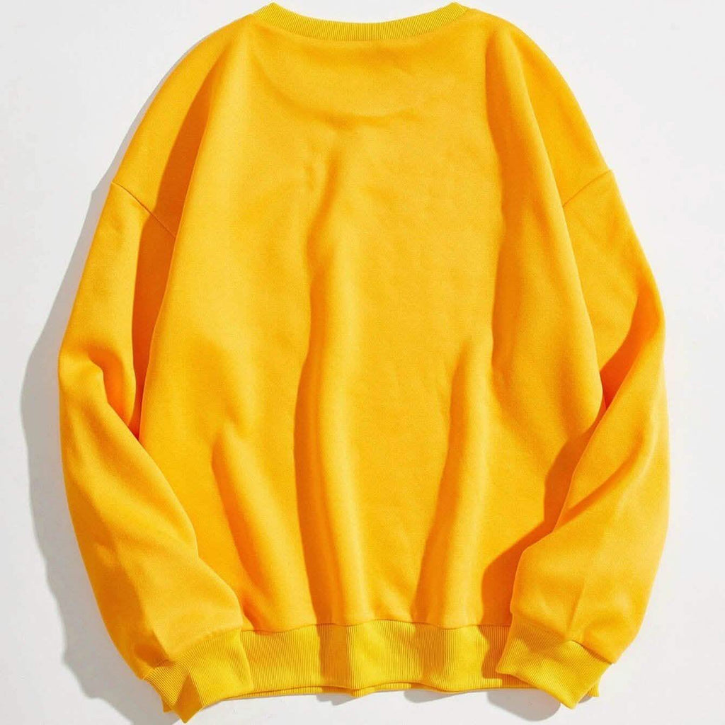 Sweat-shirt doublé thermique à motif lettre