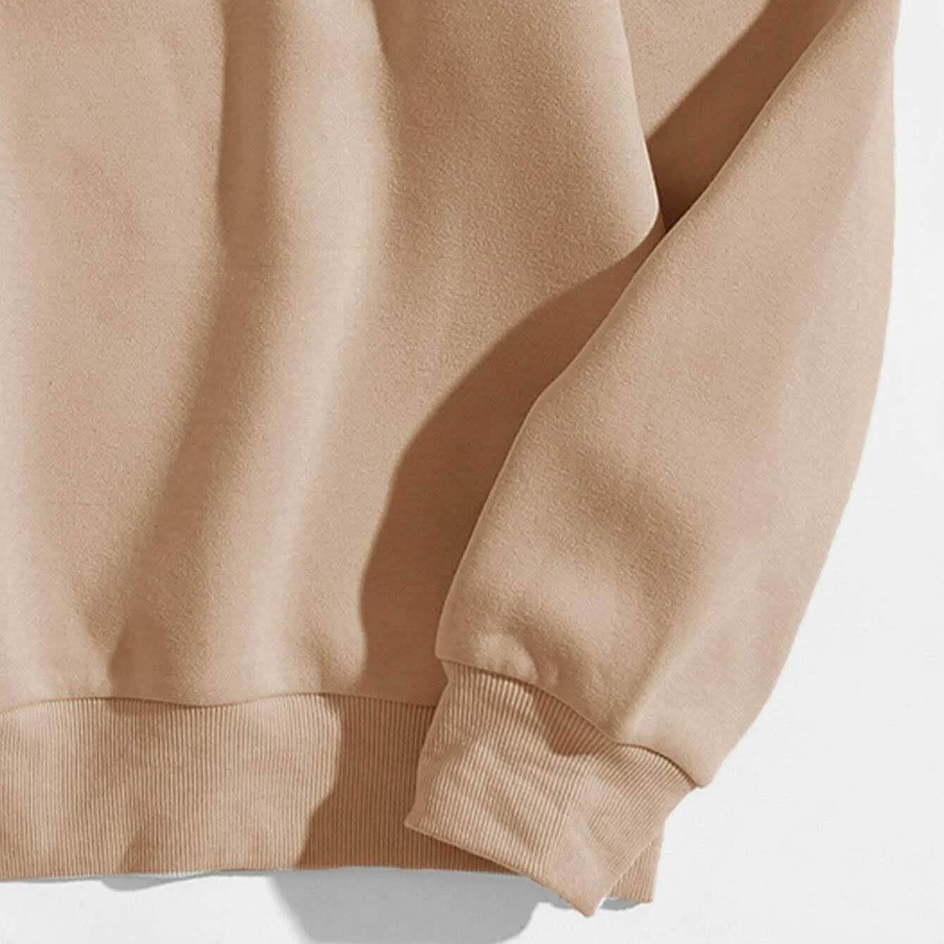 Sweat-shirt doublé thermique à motif lettre