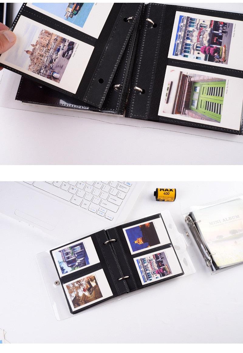 Album photo de la série Lumière et Ombre, Range-cartes postales, Souvenirs de 3 pouces, 100 pochettes pour papier photo Fujifilm Mini, Albums de scrapbooking pour bébé et famille, Cadeaux mémorables à faire soi-même pour les proches