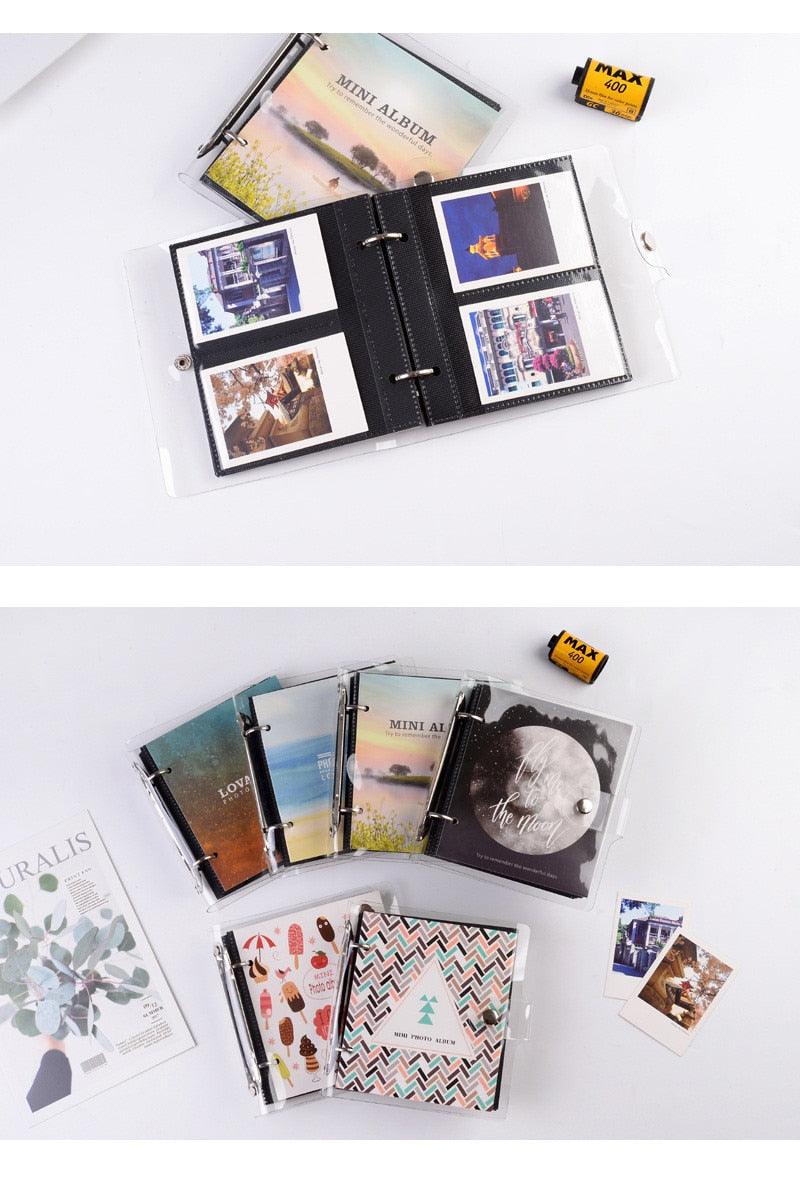Album photo de la série Lumière et Ombre, Range-cartes postales, Souvenirs de 3 pouces, 100 pochettes pour papier photo Fujifilm Mini, Albums de scrapbooking pour bébé et famille, Cadeaux mémorables à faire soi-même pour les proches